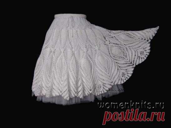 Шикарная юбка «Павлиний хвост» крючком
Схема: http://womanknits.ru/vyazanie-dlya-zhenshchin/yubki-shorty-shtany/shikarnaya-yubka-pavlinij-khvost-kryuchkom
