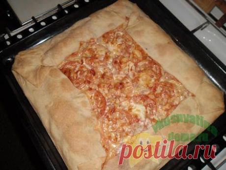 Вкусная домашняя пицца без дрожжей
