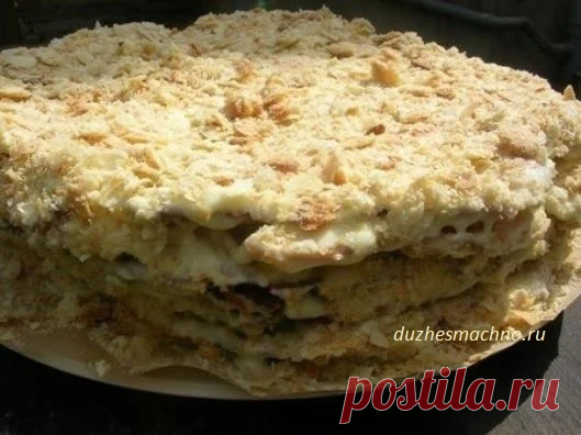 Домашний торт со сгущенки — очень простой, нежный и вкусный! http://duzhesmac...