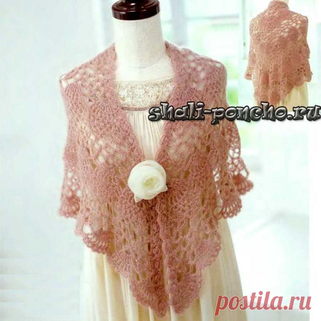 Шаль Ананасовые полоски