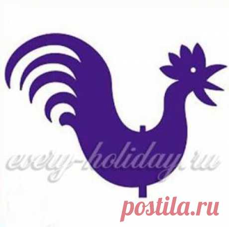 Вытынанки к Новому 2017 году: петухи, шаблоны