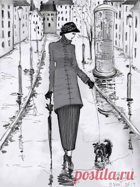 Художник, что рисует дождь: Очарование осени на картинах эмигрантки-петербурженки