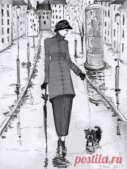 Художник, что рисует дождь: Очарование осени на картинах эмигрантки-петербурженки