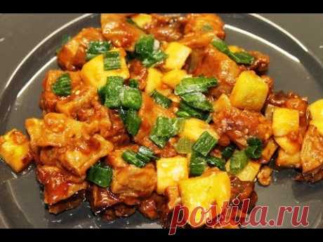 КИСЛО-СЛАДКИЕ БАКЛАЖАНЫ. ЭТО ВКУСНЕЕ ЧЕМ МЯСО!