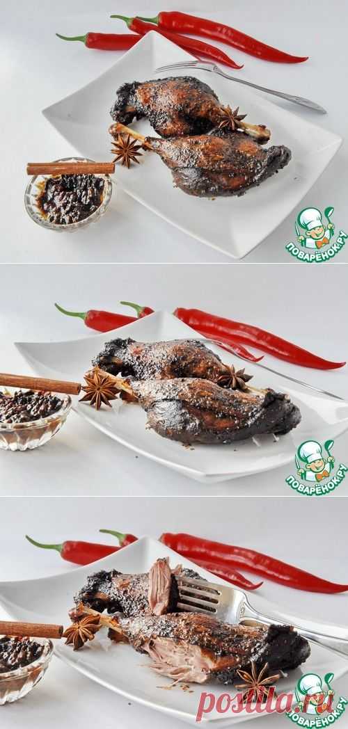 Утиные ножки с анисом и сливами - кулинарный рецепт