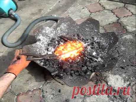 Ковка ножа из клапана.Закалка своими руками в домашних условиях