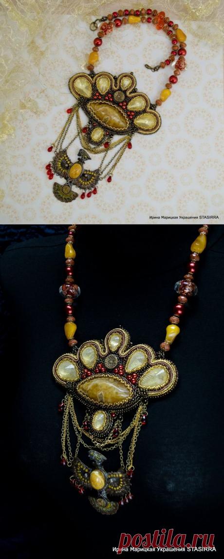 Новинка в магазине: Колье &quot;Алконост&quot; - Ярмарка Мастеров - ручная работа, handmade