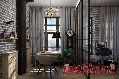 33 интерьерных решения для рабочего места дома - Сундук идей. Дома и интерьеры.