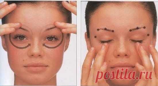 Техника массажа век