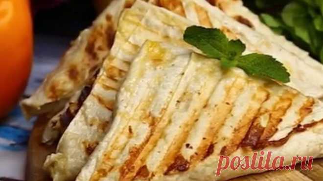 Быстрая закуска из лаваша! Отличный перекус!👌