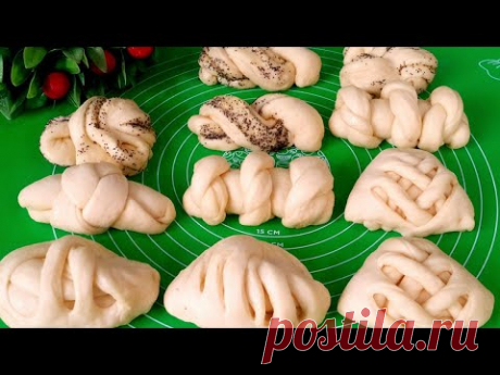 ТОП 6  СПОСОБА ФОРМИРОВКИ  КРАСИВЫХ БУЛОЧЕК/ ПРОСТЫЕ ФОРМЫ БУЛОЧЕК.