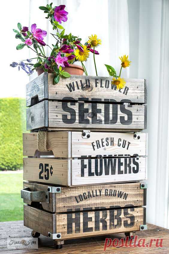 How to Make a Flip a Simple Ikea Crate Into a Game-changer Junk-infused Planter DIY | Hometalk