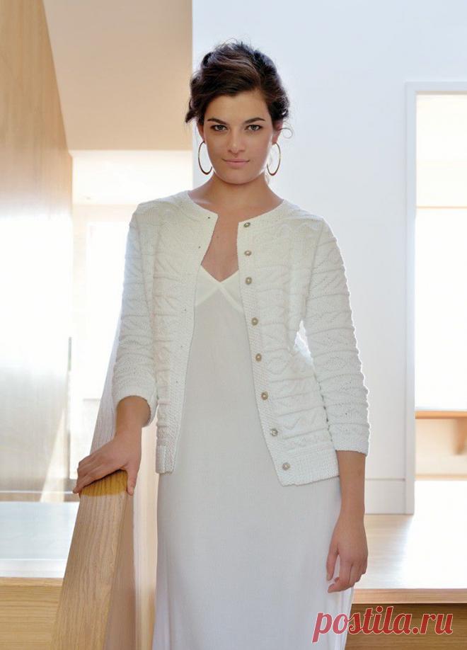 Вязание кардигана Mia, Honey