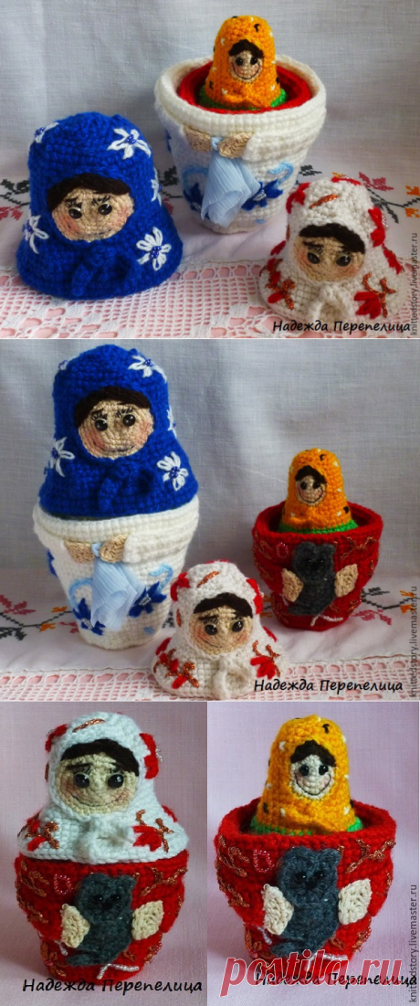 Вяжем матрёшек крючком - Ярмарка Мастеров - ручная работа, handmade