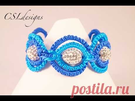 Double circle macrame bracelet