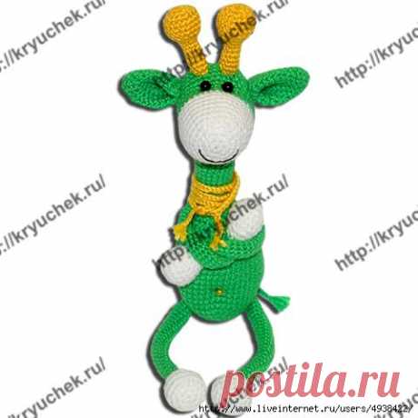 Вязаная игрушка Жирафик - видеоурок и мастер-класс » Женский Мир