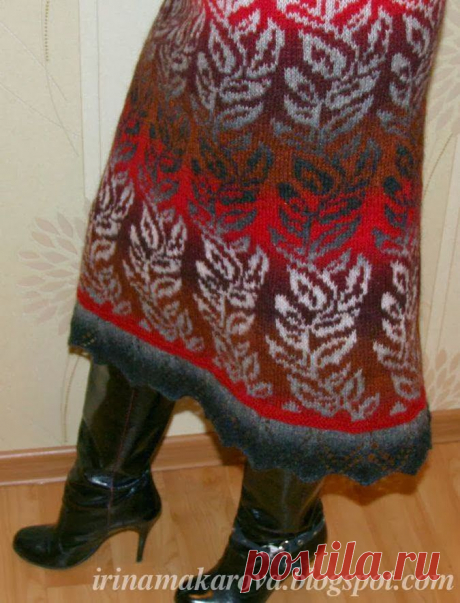 Лицевая с накидом: Круговорот Кауни в моём гардеробе