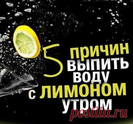 5 причин выпить воду с лимоном натощак утром | Простые и вкусные рецепты