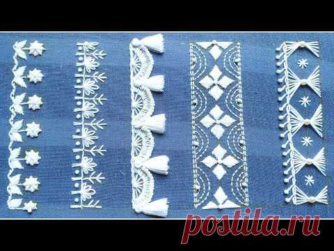 Fabulous Hand Embroidery,Fantastic Hand Embroidery border design,border embroidery,सीमा कढ़ाई