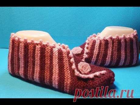 #400. ТАПОЧКИ ДЛЯ НАЧИНАЮЩИХ. БЫСТРО И ЛЕГКО.