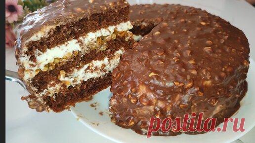 Торт сникерс который тает во рту. Просто и очень вкусно | Mening oshxonam 