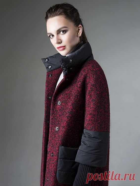 Пальто женское демисезонное цвет мультиколор, Пальтовая ткань, артикул…