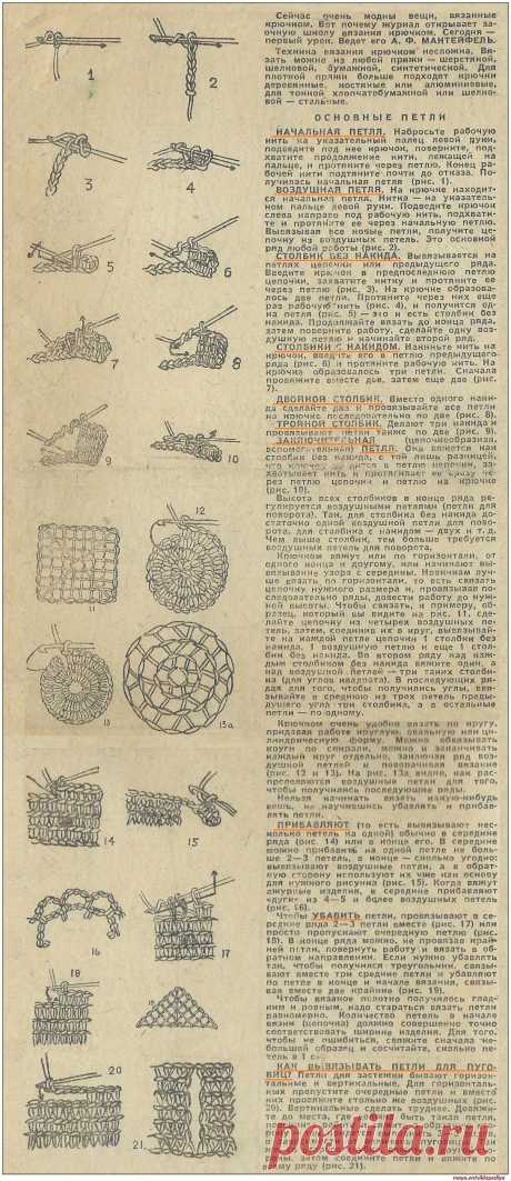 Основы вязания крючком