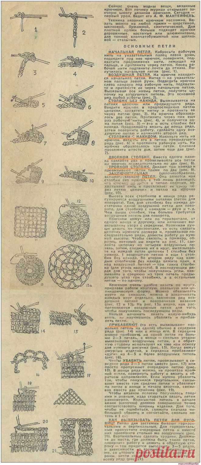 Основы вязания крючком