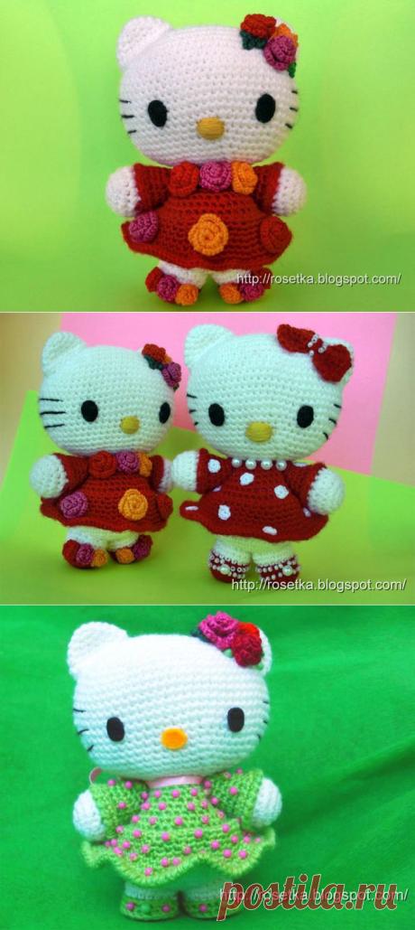 Мастер-класс по вязанию амигуруми Hello Kitty