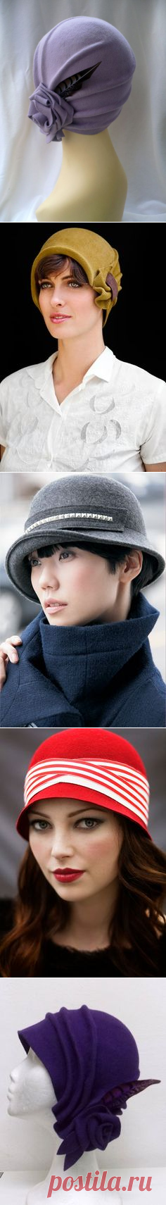 Cloche hat, 20s hat, 20s style hat, Felt hat, Wool hat, Vintage hat, Retro hat, Winter hat, By size hat, handmade hat - My blog dezdemon-hairstyles…