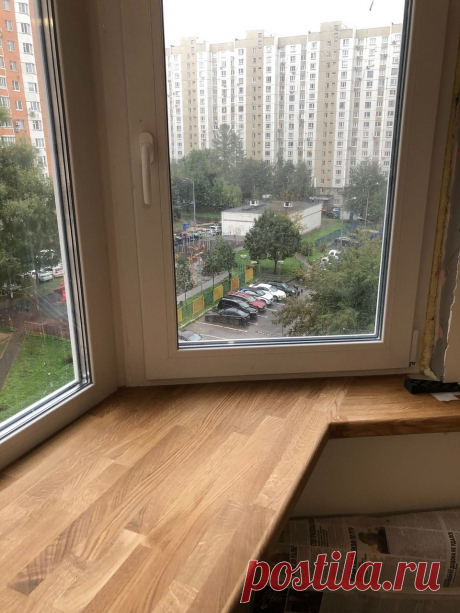 Угловой стол подоконник из массива дуба под заказ по цене 58 400 руб. в Москве — интернет-магазин Chudo-magazin.ru