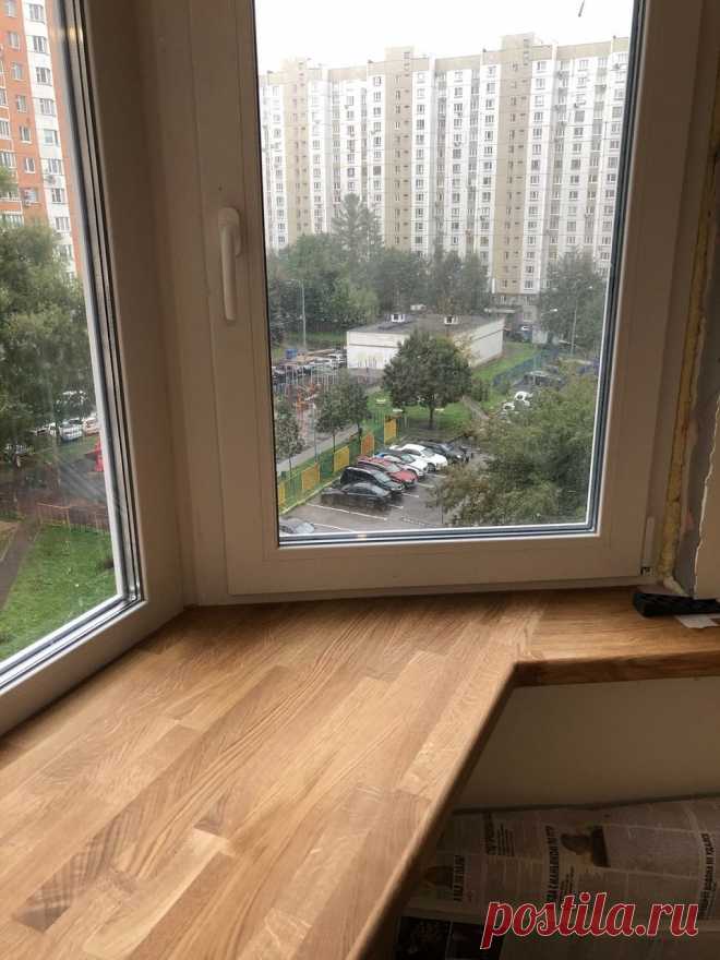 Угловой стол подоконник из массива дуба под заказ по цене 58 400 руб. в Москве — интернет-магазин Chudo-magazin.ru