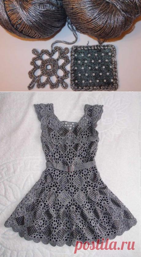 Авторское платье из эксклюзивного льна + мериносовая шерсть с полиамидом. Идея супер!.