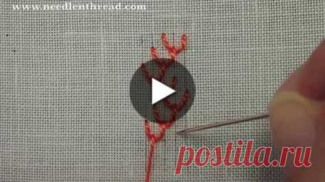 Pinterest - Double feather stitch used in hand embroidery. For more information on double feather stitch and other hand embroidery techniques, visi | crazy