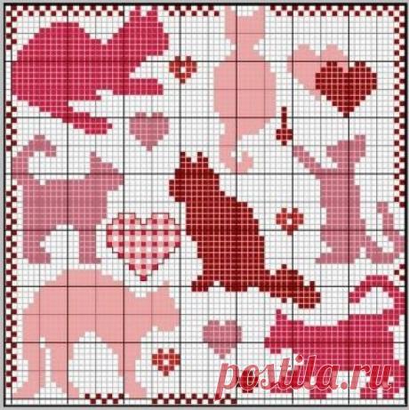 жаккард.Кошачья тема.