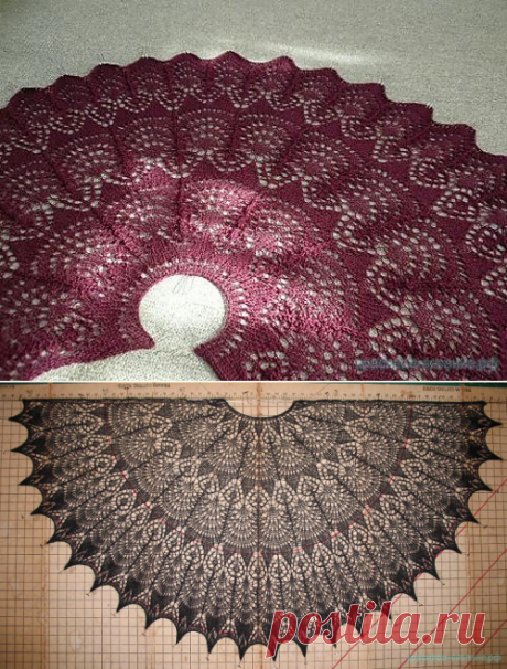 Красивое вязание | Шаль &quot;Фрея&quot;