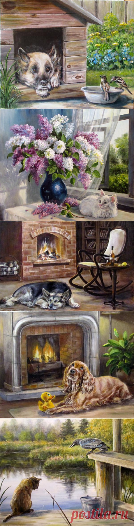 Современные художники. Душевные картины Ольги Воробьевой