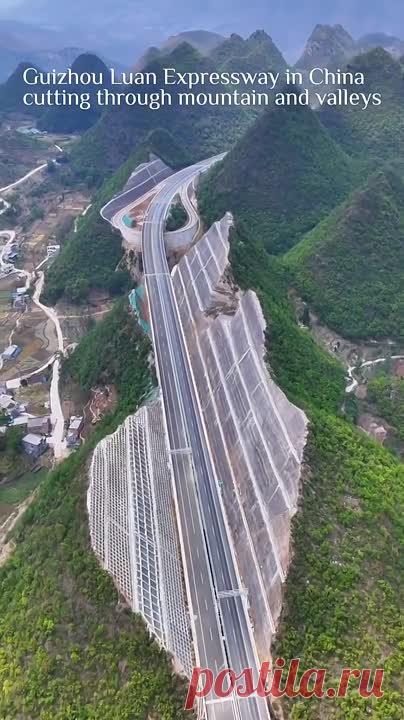 В КНР РАЗРЕЗАЛИ ГОРЫ И ПОСТРОИЛИ МОСТ-2025