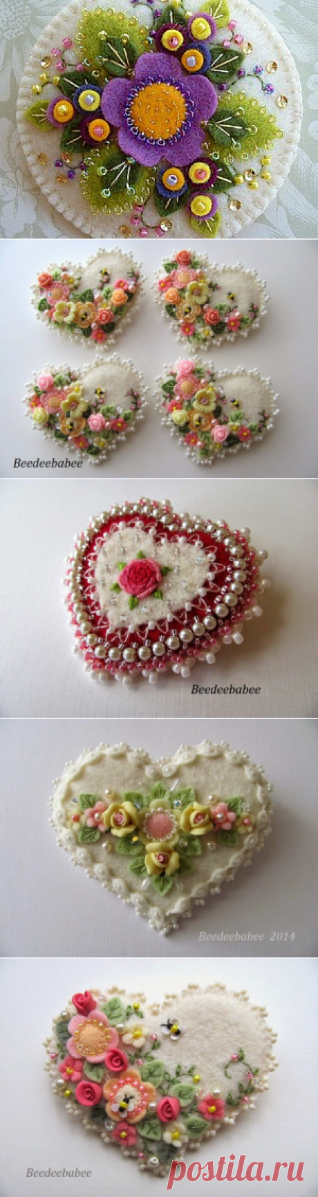 Чудесные расчудесности из фетра от Paulette Racanelli - Ярмарка Мастеров - ручная работа, handmade