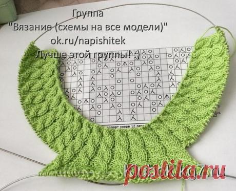 Фисташковый летний топ спицами | Клубок