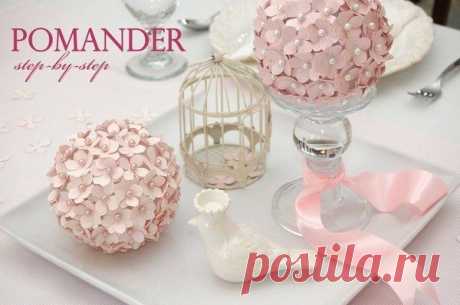 Цветочный шар для декора - Декор