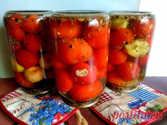 Маринованные помидоры с яблоками, с перцем и просто сами по себе — Кулинарная книга