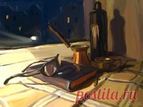 Наступил вечер. Как насчёт кофе, вина и книги? #книги #чтение Из сообщества ...