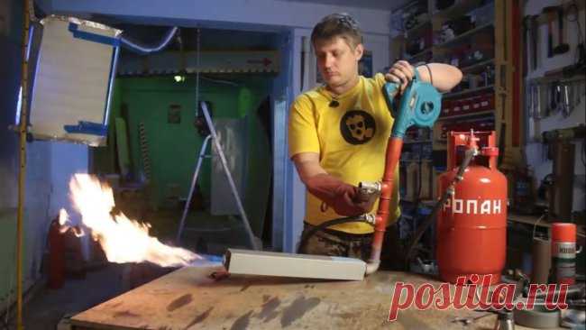 Мощная газовая горелка для плавки цветмета с рекуператором своими руками