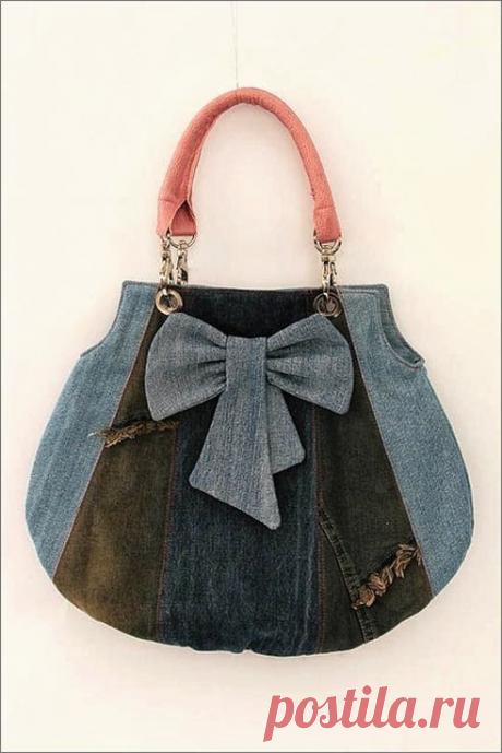 Сумка ковбой, переработку брюки, джинсы | DIY - PatronesMil