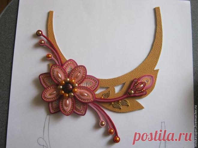 Изготовление сутажного колье "Эвридика". Часть 2 - Ярмарка Мастеров - ручная работа, handmade