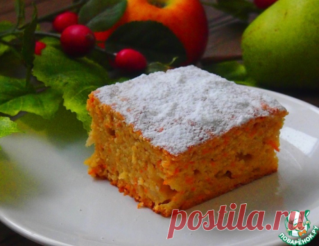 Морковно-грушевый пирог – кулинарный рецепт