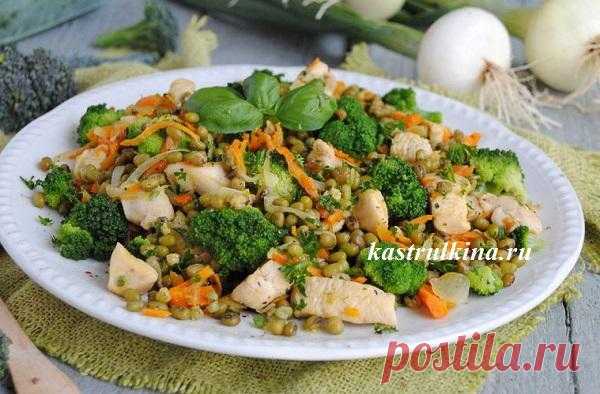 Рецепт вкусного второго блюда из маша с курицей