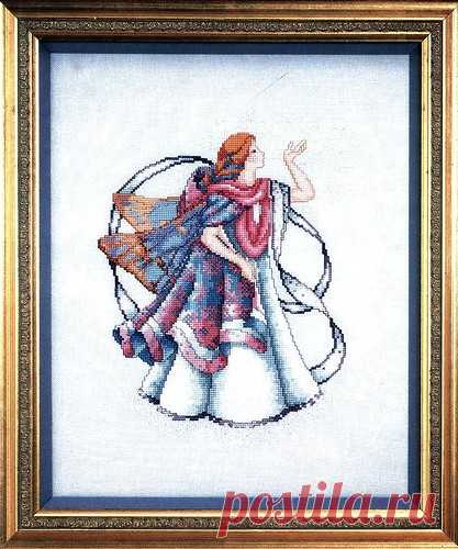 Ангелы ...вышитые крестиком ... от American School of Needlework