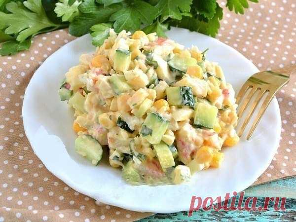Салат «Снежный краб». Он такой же вкусный, как и красиво его название!